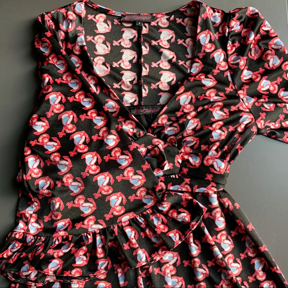 Betsey Johnson Vintage Sailor Print Dress